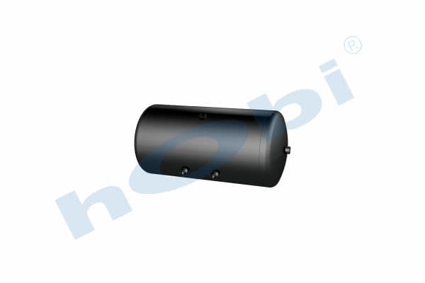 Air Tank, Ø350 L:723 Steel, UN Lt:60 Black (RAL9005)