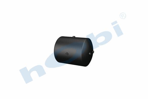 Air Tank, Ø396 L:537 Steel, UN Lt:60 Black (RAL9005)
