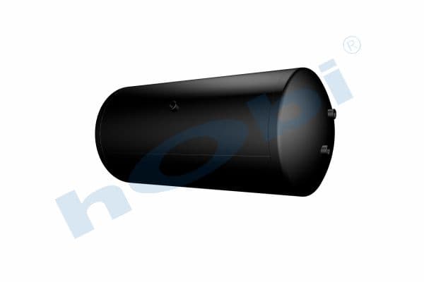Air Tank, Ø396 L:887 Steel, UN Lt:100 Black (RAL9005)