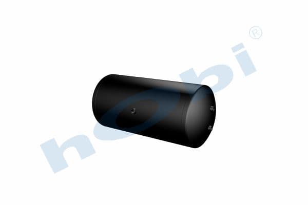 Air Tank, Ø396 L:872 Steel, SC Lt:100 Black (RAL9005)