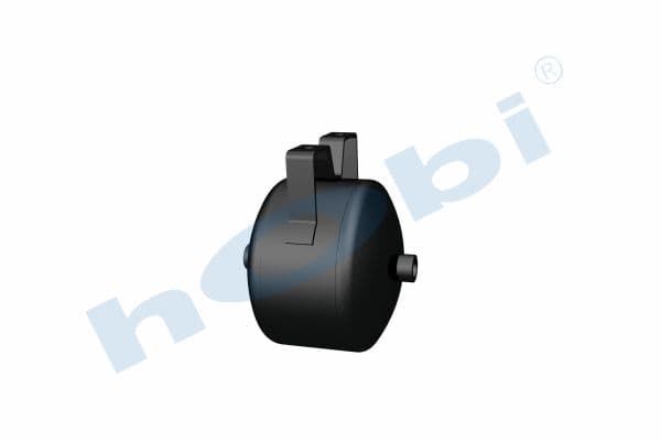 Air Tank, Ø200 L:173 Steel, Body With Bracket, UN Lt:4 Black (RAL9005)