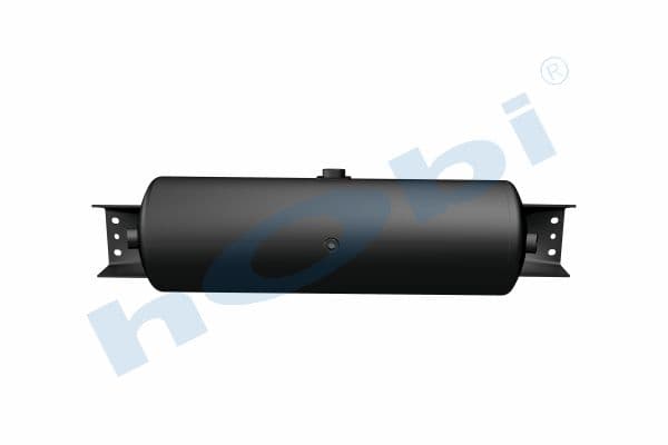 Air Tank, Ø206 L:684 Steel, Cover With Bracket, UN Lt:25 Black (RAL9005)