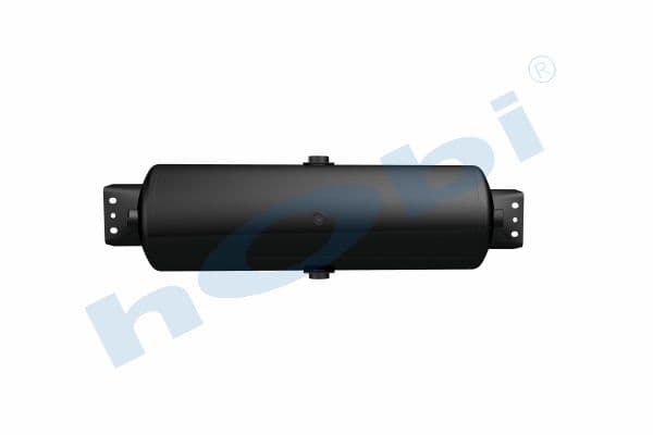 Air Tank, Ø206 L:684 Steel, Cover With Bracket, UN Lt:25 Black (RAL9005)