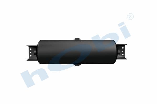 Air Tank, Ø206 L:685 Steel, Cover With Bracket, UN Lt:25 Black (RAL9005)