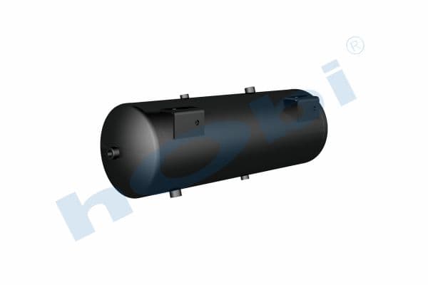 Air Tank, Ø246 L:762 Steel, Body With Bracket, UN Lt:36 Black (RAL9005)