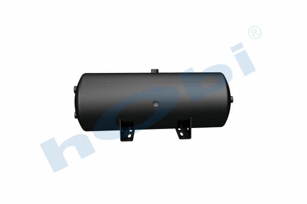Air Tank, Ø276 L:742 Steel, Body With Bracket, UN Lt:40 Black (RAL9005)
