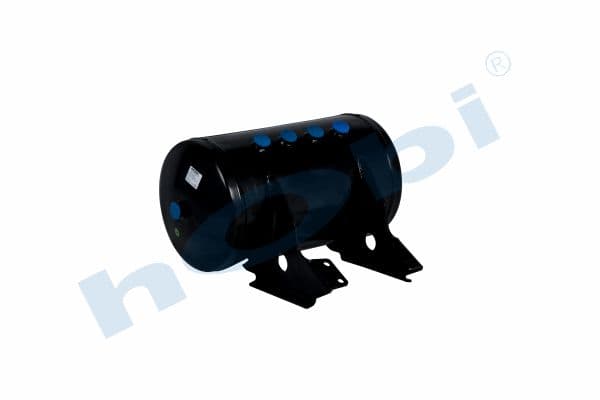 Air Tank, Ø300 L:570 Steel, Body With Bracket, DF Lt:36 Black (RAL9005)