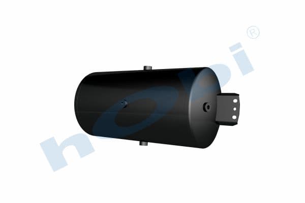 Air Tank, Ø300 L:615 Steel, Cover With Bracket, UN Lt:40 Black (RAL9005)