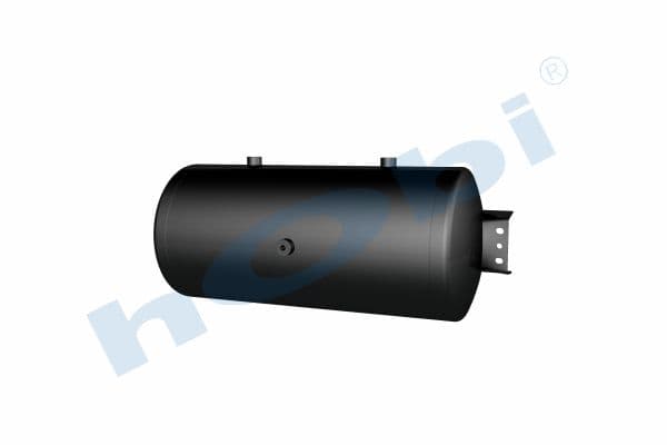 Air Tank, Ø300 L:686 Steel, Cover With Bracket, UN Lt:46 Black (RAL9005)
