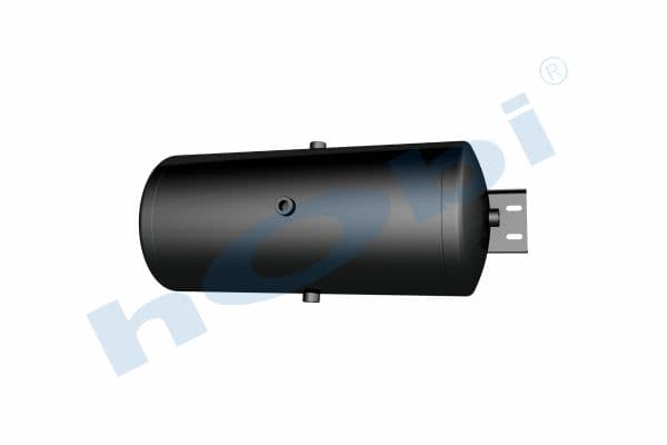 Air Tank, Ø300 L:716 Steel, Cover With Bracket, UN Lt:50 Black (RAL9005)