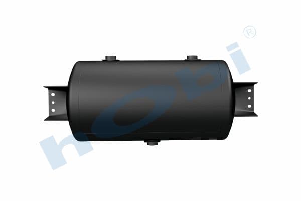 Air Tank, Ø300 L:621 Steel, Cover With Bracket, UN Lt:50 Black (RAL9005)