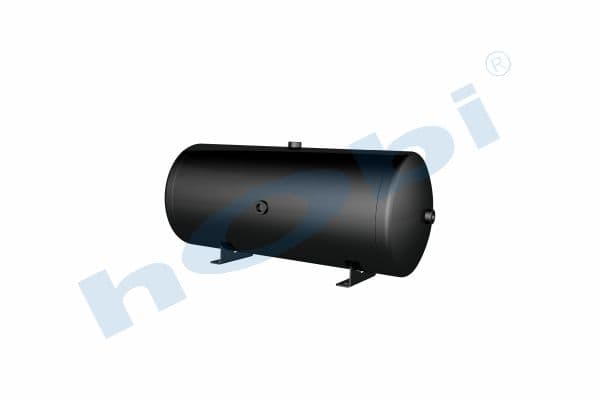 Air Tank, Ø300 L:716 Steel, Body With Bracket, UN Lt:50 Black (RAL9005)