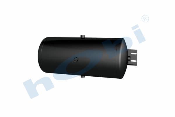 Air Tank, Ø300 L:700 Steel, Cover With Bracket, UN Lt:50 Black (RAL9005)