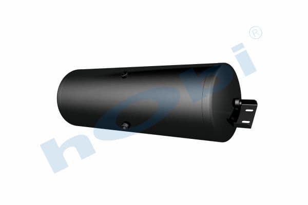 Air Tank, Ø300 L:882 Steel, Cover With Bracket, UN Lt:60 Black (RAL9005)