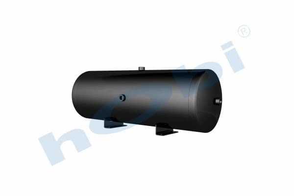 Air Tank, Ø300 L:882 Steel, Body With Bracket, UN Lt:60 Black (RAL9005)