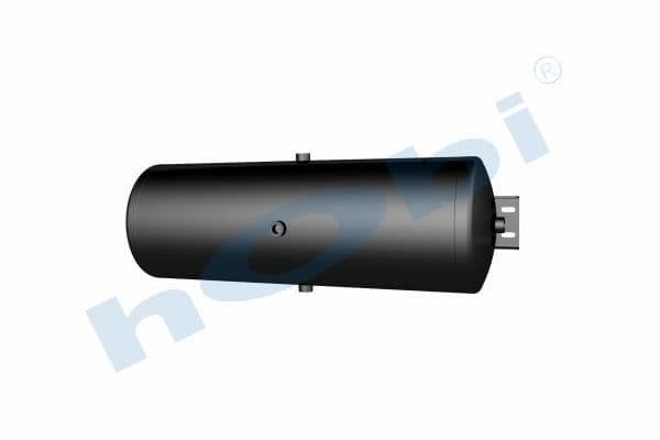 Air Tank, Ø300 L:892 Steel, Cover With Bracket, UN Lt:60 Black (RAL9005)
