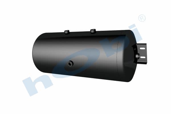 Air Tank, Ø310 L:712 Steel, Cover With Bracket, UN Lt:50 Black (RAL9005)
