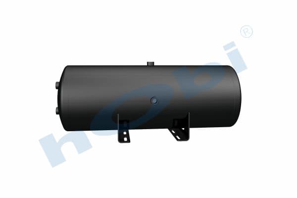 Air Tank, Ø310 L:872 Steel, Body With Bracket, UN Lt:60 Black (RAL9005)