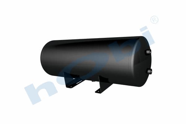 Air Tank, Ø310 L:865 Steel, Body With Bracket, UN Lt:60 Black (RAL9005)