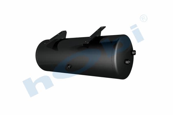 Air Tank, Ø310 L:862 Steel, Body With Bracket, UN Lt:60 Black (RAL9005)