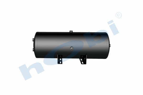 Air Tank, Ø310 L:873 Steel, Body With Bracket, UN Lt:60 Black (RAL9005)