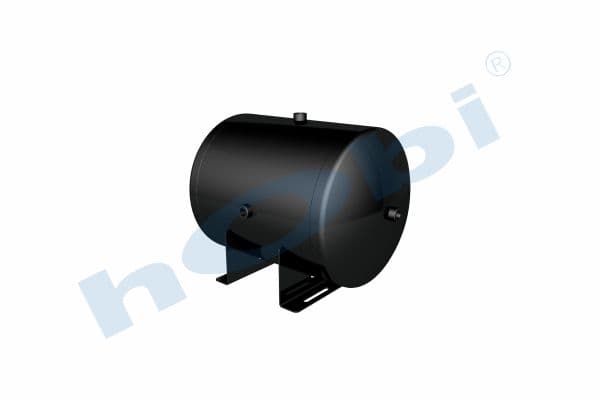 Air Tank, Ø396 L:564 Steel, Body With Bracket, UN Lt:60 Black (RAL9005)