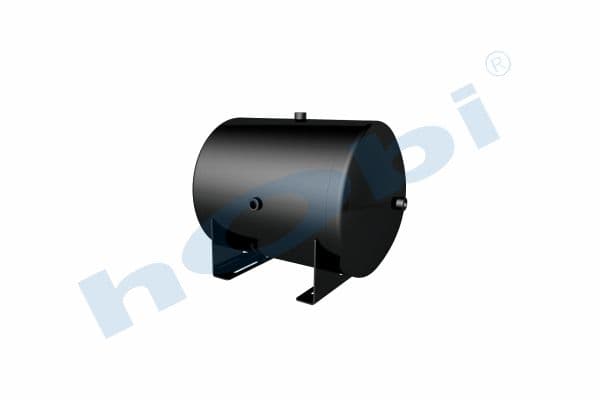 Air Tank, Ø396 L:547 Steel, Body With Bracket, UN Lt:60 Black (RAL9005)