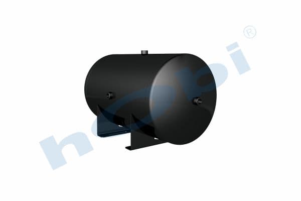 Air Tank, Ø396 L:722 Steel, Body With Bracket, KR Lt:80 Black (RAL9005)