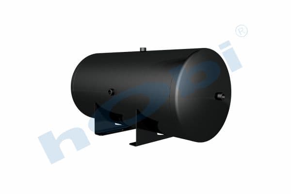 Air Tank, Ø396 L:893 Steel, Body With Bracket, UN Lt:100 Black (RAL9005)