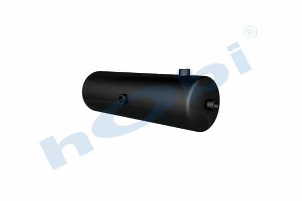 Air Tank, Ø154 L:515 Steel, Lt:8,7 Black (RAL9005)