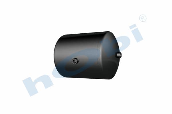 Air Tank, Ø276 L:382 Steel, Lt:20 Black (RAL9005)