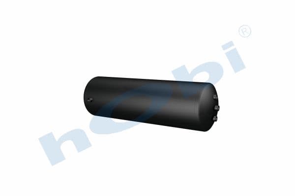 Air Tank, Ø276 L:908 Steel, Lt:50 Black (RAL9005)
