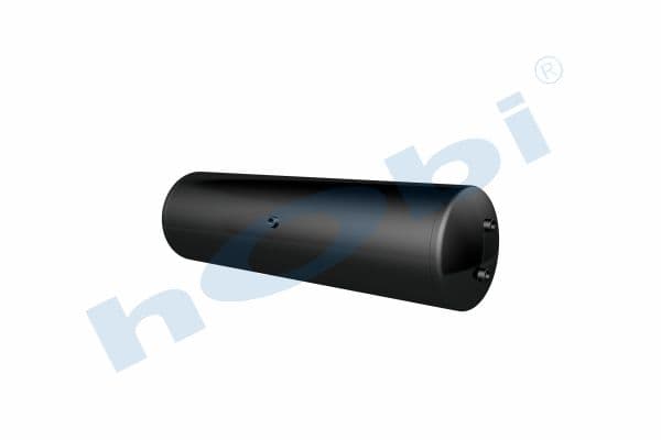 Air Tank, Ø310 L:1125 Steel, Lt:80 Black (RAL9005)