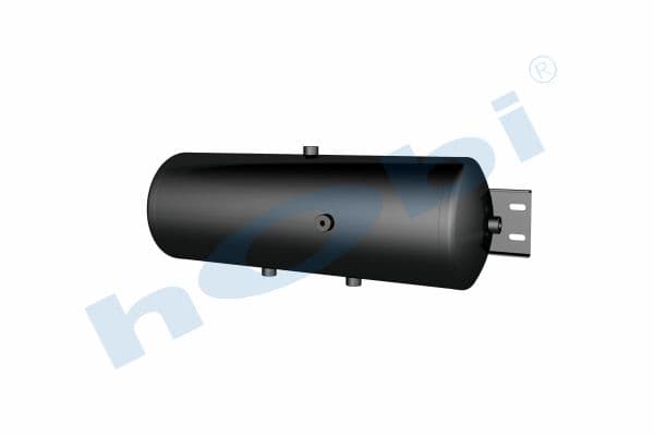 Air Tank, Ø246 L:745 Steel, Cover With Bracket, Lt:36 Black (RAL9005)