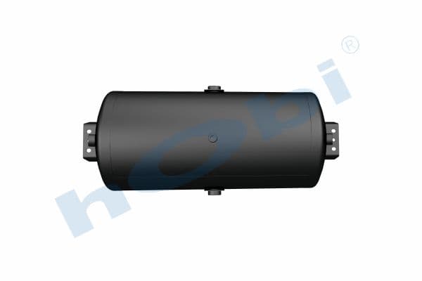 Air Tank, Ø300 L:685,8 Steel, Cover With Bracket, Lt:50 Black (RAL9005)