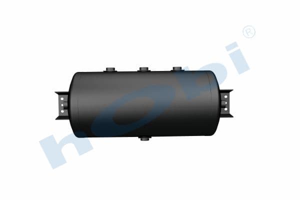 Air Tank, Ø300 L:685,8 Steel, Cover With Bracket, Lt:50 Black (RAL9005)