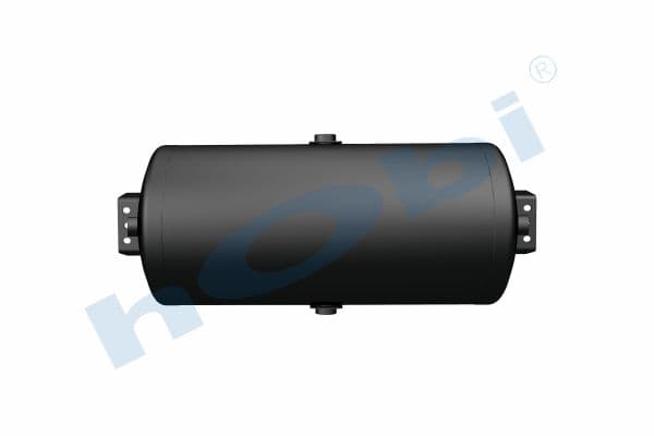 Air Tank, Ø300 L:685,8 Steel, Cover With Bracket, Lt:50 Black (RAL9005)
