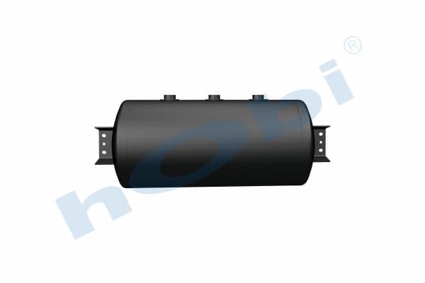 Air Tank, Ø300 L:685,8 Steel, Cover With Bracket, Lt:50 Black (RAL9005)