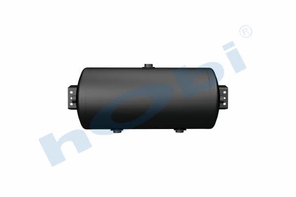 Air Tank, Ø300 L:685,8 Steel, Cover With Bracket, Lt:50 Black (RAL9005)