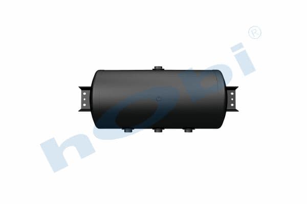 Air Tank, Ø300 L:685,8 Steel, Cover With Bracket, Lt:50 Black (RAL9005)