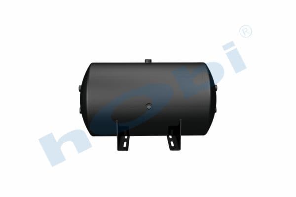 Air Tank, Ø396 L:727 Steel, Body With Bracket, Lt:80 Black (RAL9005)