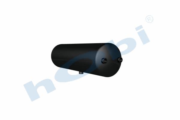 Air Tank, Ø200 L:658 Steel, Lt:20 Black (RAL9005)
