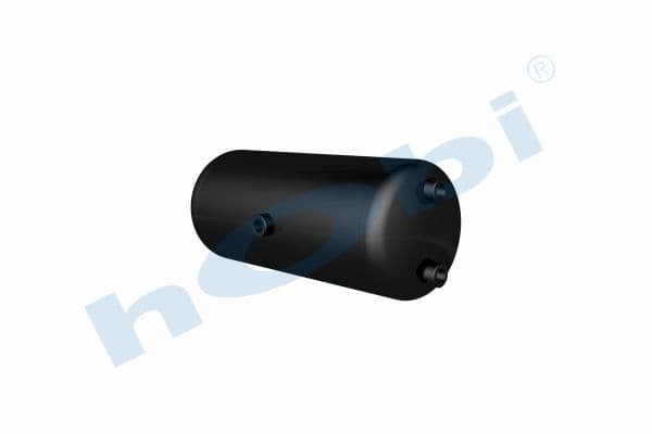 Air Tank, Ø206 L:482 Steel, Lt:15 Black (RAL9005)