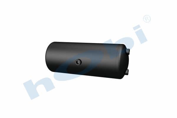 Air Tank, Ø206 L:535 Steel, Lt:18 Black (RAL9005)