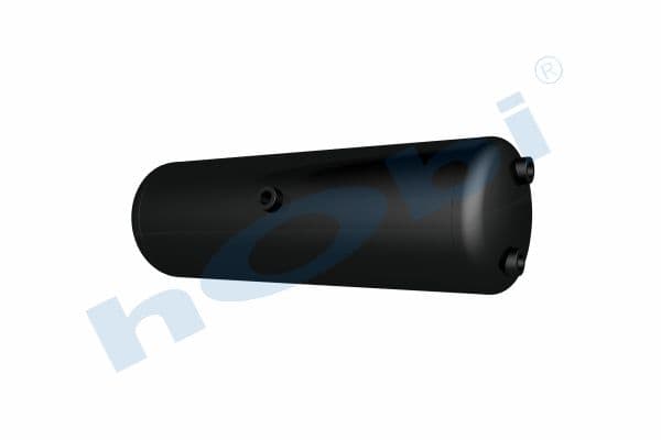Air Tank, Ø206 L:665 Steel, Lt:20,5 Black (RAL9005)
