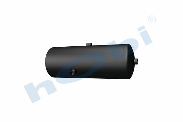 Air Tank, Ø206 L:566 Steel, Lt:18 Black (RAL9005)