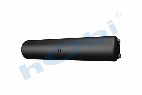 Air Tank, Ø206 L:989 Steel, Lt:30 Black (RAL9005)