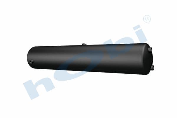 Air Tank, Ø206 L:1087 Steel, Lt:35 Black (RAL9005)