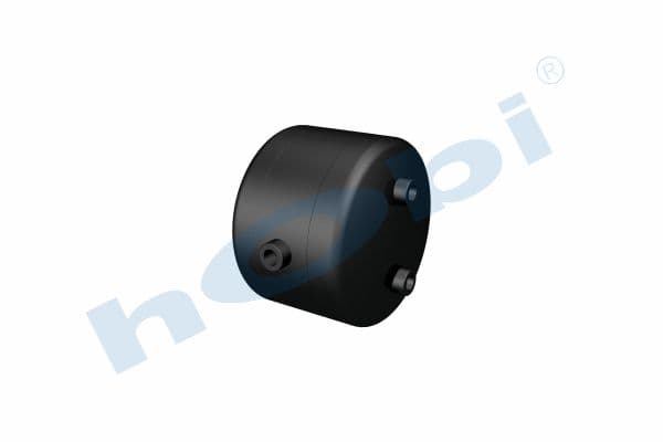 Air Tank, Ø246 L:199 Steel, Lt:10 Black (RAL9005)
