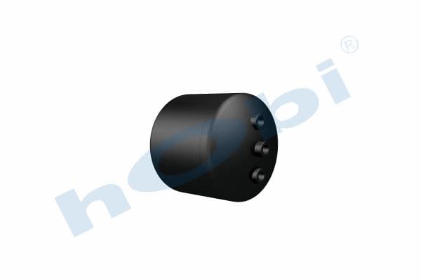 Air Tank, Ø246 L:260,5 Steel, Lt:10 Black (RAL9005)
